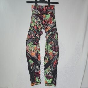 Lululemon Wunder Under High Rise Tight Mesh Zen Garden Multi Size 4